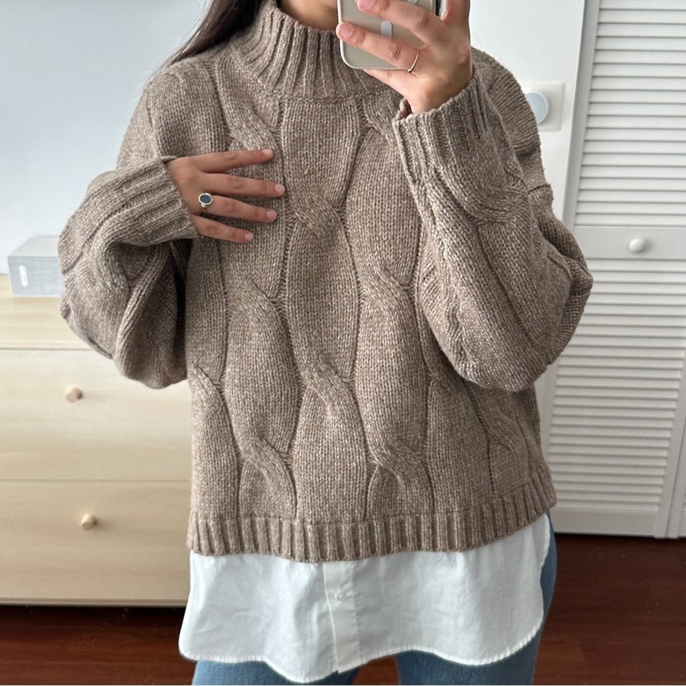 Primark Beige Cable Knit Sweater